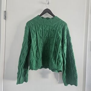 Cider Emerald Knit Sweater